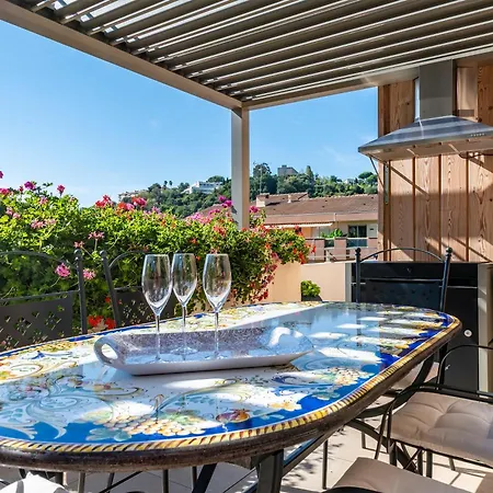 Appartement L'elysium - Exceptional 220 Sqm Penthouse - Private Terrace & Jacuzzi - Ac - 3 Parking Spaces Menton