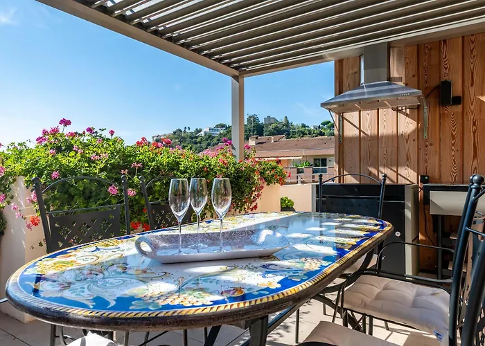 Le Coq Elysium - Exceptional 220 Sqm Penthouse - Private Terrace & Jacuzzi - Ac - 3 Parking Spaces * Mentona