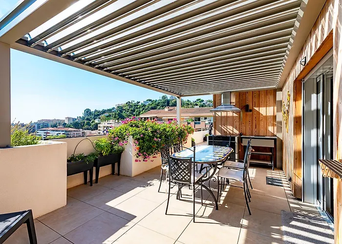 Le Coq Elysium - Exceptional 220 Sqm Penthouse - Private Terrace & Jacuzzi - Ac - 3 Parking Spaces Μεντόν