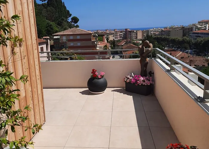 Apartment Le Coq Elysium - Exceptional 220 Sqm Penthouse - Private Terrace & Jacuzzi - Ac - 3 Parking Spaces Menton